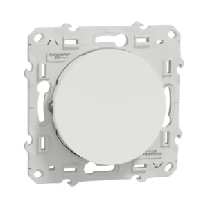 Bouton poussoir blanc Odace