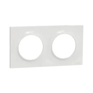 Plaque 2+2 blanc Odace