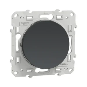 Bouton poussoir anthracite black Odace