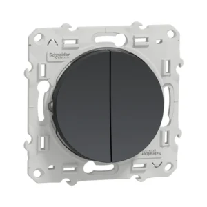 Double bouton pous anthracite black Odace
