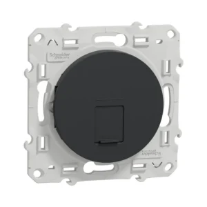 Prise RJ45 CAT6 anthracite black Odace