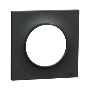 Plaque 1 poste anthracite black Odace